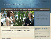Tablet Screenshot of humanistsofnorthalabama.org